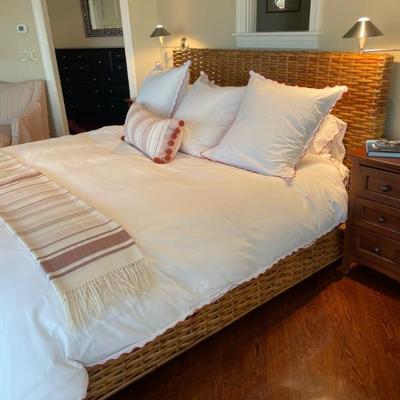 Make every day feel like a vacation day when you wake up in this King Banana Leaf Platform Bed. This bed has a casual, Caribbean style...