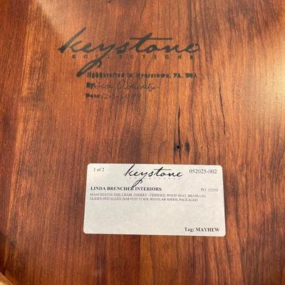 The Keystone Collection Manchester Dining Set, solid hardwood made in Pennsylvania. Features 6 chairs and 2 leaves (Chairs: 20.25' W...