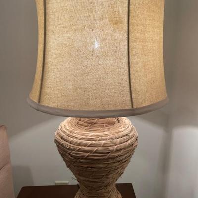 This seagrass table lamp can add a decorative element to any room, with the design being elegant and coastal, with its woven natural...