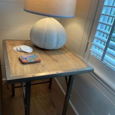 Crate & Barrel Sea Urchin table lamp, brings the seaside to your table side!
