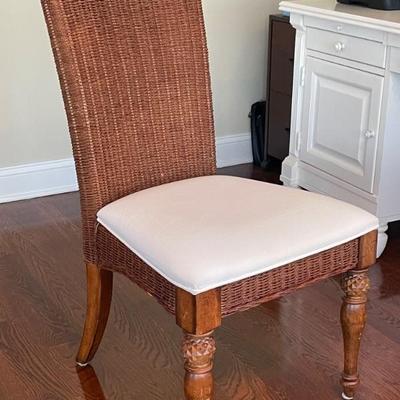 Stanley Wicker Desk Chair 
