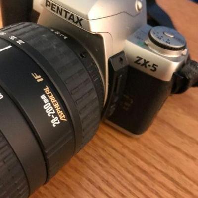 Pentax ZX-5 and Sigma Camera Lens