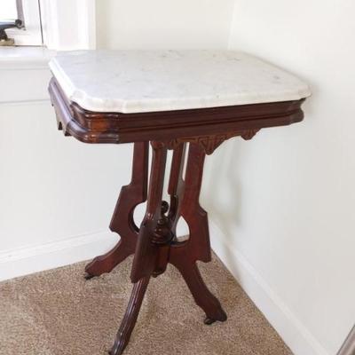 Antique marble top table