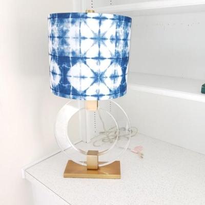 Ring table lamp/tie-dye shade - 2 available