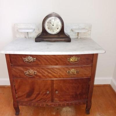 Antique marbletop cabinet