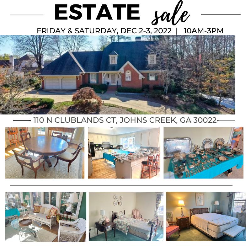 50 OFF! Johns Creek Estate Sale This Weekend by A Crazy Love Estate