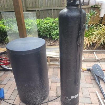 used water softener system, works