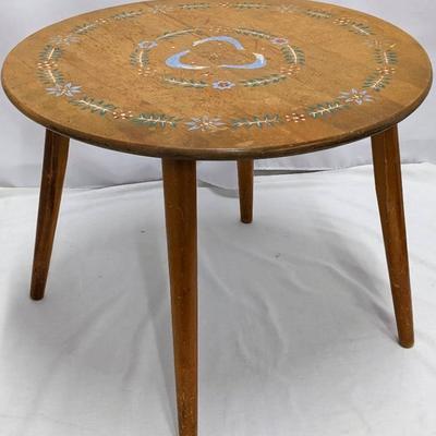 Antique Scandiavian Hand Painted Side/ Childs Table
