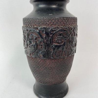 1920's Japanese Tokanabe Ware Clay Vase
