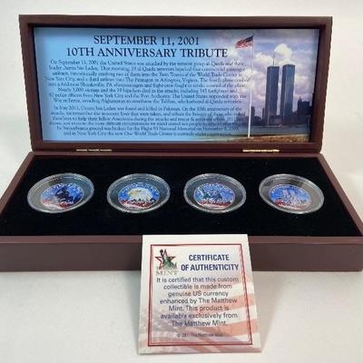 The Matthew Mint Commemorative 9/11 Half Dollar Coin Tribute - With COA
