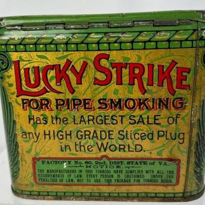 Antique Lucky Strike Tobacco Tin Pre 1920