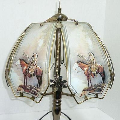 Indian Chief panel lamp