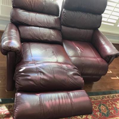 Leather recliner loveseat $245
60 X 32 X 41