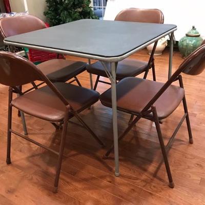 card table and 4 chairs $39