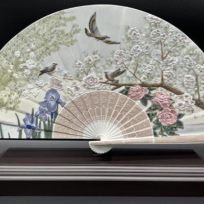 Lladro Hand-Signed Limited Edition Asian Fan