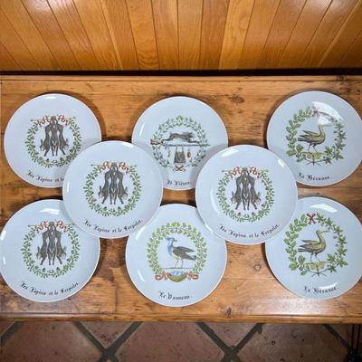 (8pc) D'AUTEUIL PLATES  |
Rimless - dia. 10 1/4 in.

