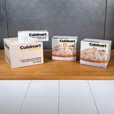 CUISINART KITCHEN ACCESSORIES  |
Including two food processor whisk attachments, a work bowl with handle an activator rod cap, and a...