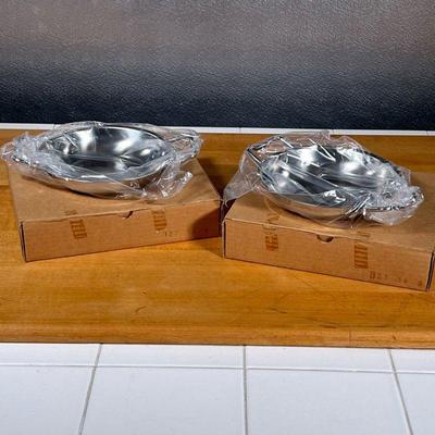 (2pc) SMALL CUISINART PANS  |
Stainless steel made in France - w. 9 x dia. 6.25 in.
