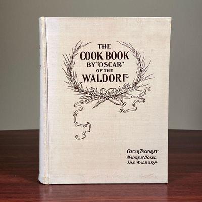 COOK BOOK BY OSCAR OF THE WALDORF  |
Oscar Tschirky Maitre d'Hotel The Waldorf, 1908 edition, pub. The Saalfield Publishing Co. - l....