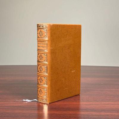 LE VRAY CUISINIER FRANÃ‡OIS  |
Facsimile edition, n.d., full leather binding with a gilt tooled spine - l. 6.5 x w. 4 in.