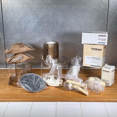 MISC. CUISINART ACCESSORIES  |
Cuisinart food processor accessories including blades, whisk, and others