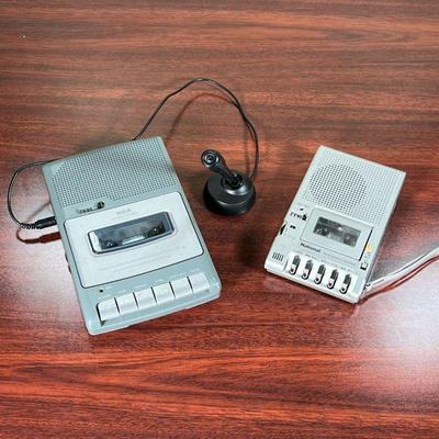 (2pc) TAPE RECORDERS  |
Vintage tape recorders including a Japanese national microcassette recorder, model number R  Z330, and an RCA...