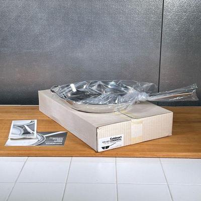 CUISINART DUTCH SKILLET  |
Cuisinart commercial stainless cookware, 12-1/2 inch skillet (no lid) - l. 22 x w. 13.25 in. (box)
