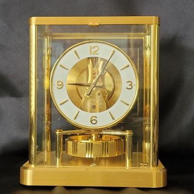 LeCoultre Gilt Brass Atmos Clock, Circa 1975