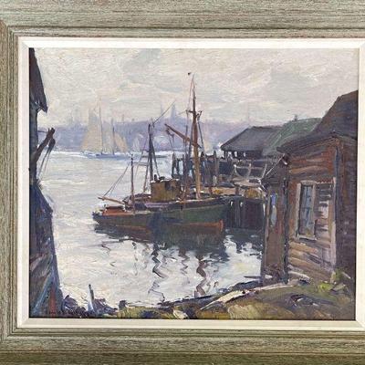 Amazing Emile Albert Gruppe Original Oil Painting