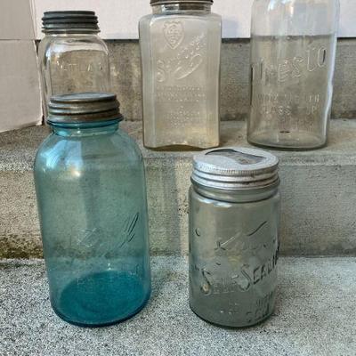 Antique Glass jars