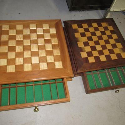 hand crafted checker / chess boards 