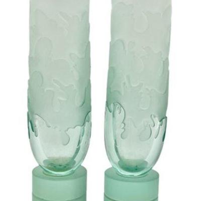 Lot 120
Art Glass Bud Vases, Pair, Signed