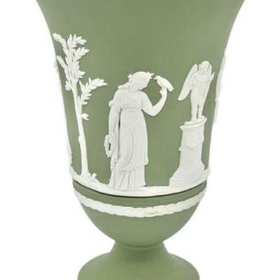 Lot 134
Wedgwood Celadon Jasperware Arcadian Vase