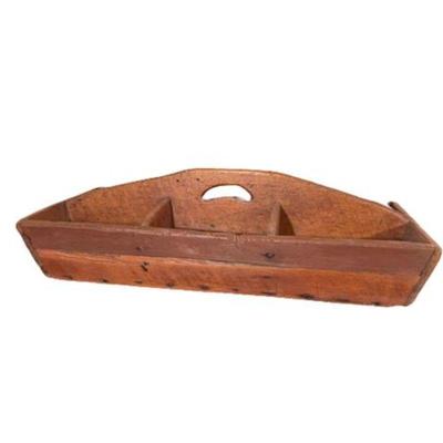 Lot 030
Antique Wooden Tool Caddy