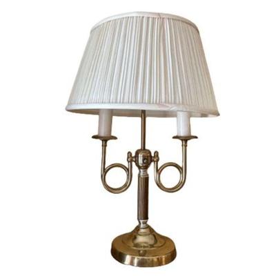 Lot 011
Brass Double Candle Occasional Table Lamp