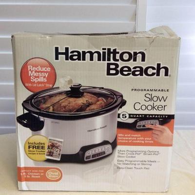 MMT176 Hamilton Beach 5 Quart Slow Cooker