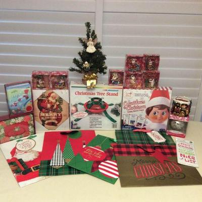 MMT124 Christmas Ornaments, Gift Bags, Greeting Cards, Tree Stand & More!