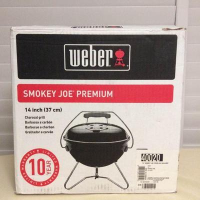 MMT130 Weber 14â€ Smokey Joe Premium Charcoal Grill New