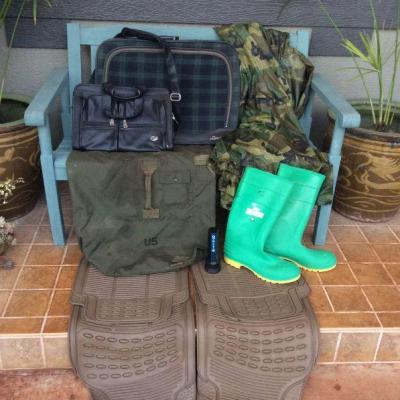 MMT146 Steel Toed Rubber Boots, Car Mats, Army Duffel Bag & Parkas & More!