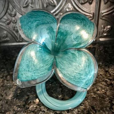 Murano Glass Flower (Made in Italy)
