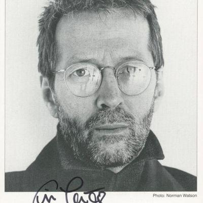 Eric Clapton signed photo