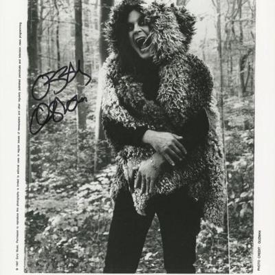 Ozzy Osbourne signed photo