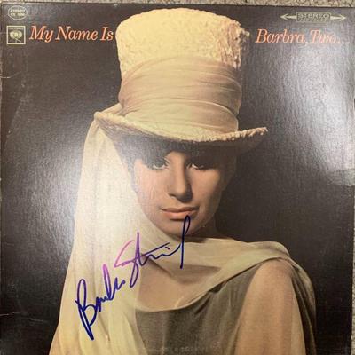 Barbara Streisand signed album