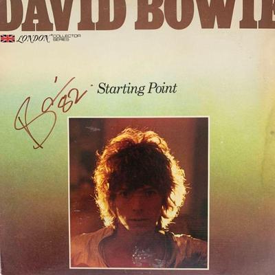 David Bowie signed album