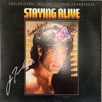 Staying Alive signed soundtrack
