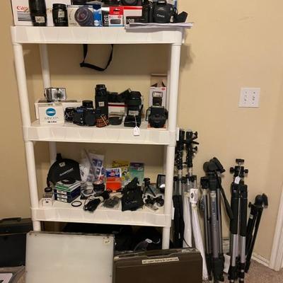 Lots of 35 mm and Digital Camera equipment - Nikon, Canon and more