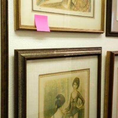 LOTS of artwork by listed artists.