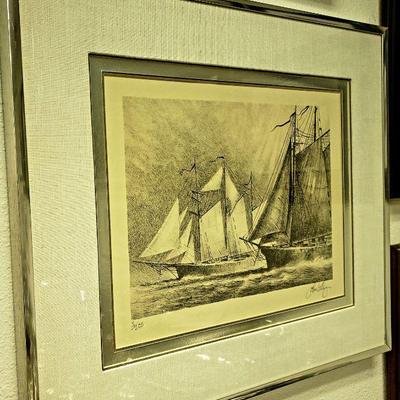 LOTS of artwork by listed artists.