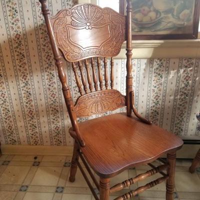 Pressback chairs, set of six
