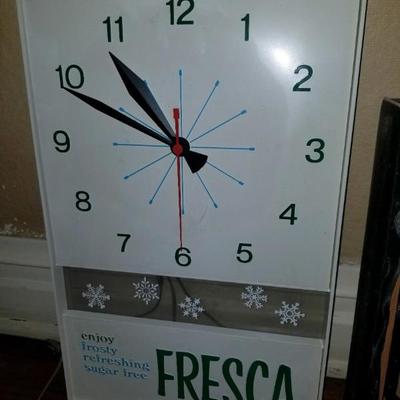 1960â€™s Fresca clock